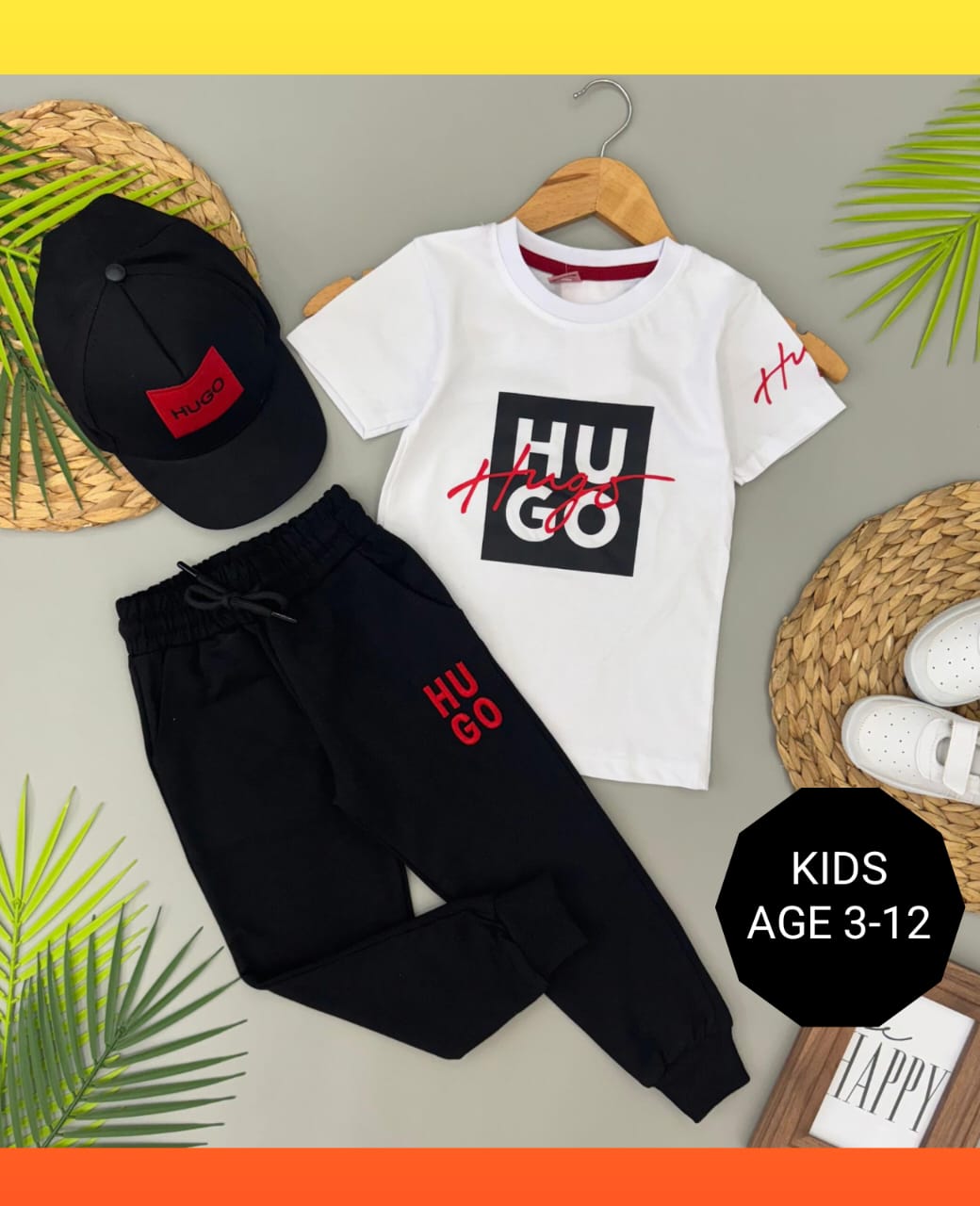 HUGO 3PIECE KIDS SET (COMES WITH BAG) KB0023