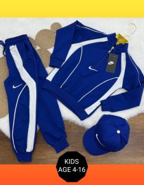 NIKE BLUE TRACK KIDS 3PIECE SET (COMES WITH CAP) KB0016