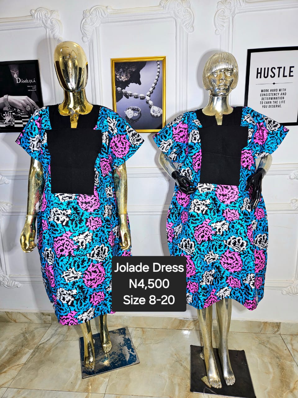 Jolade Ankara Dress EKY021(A-C)