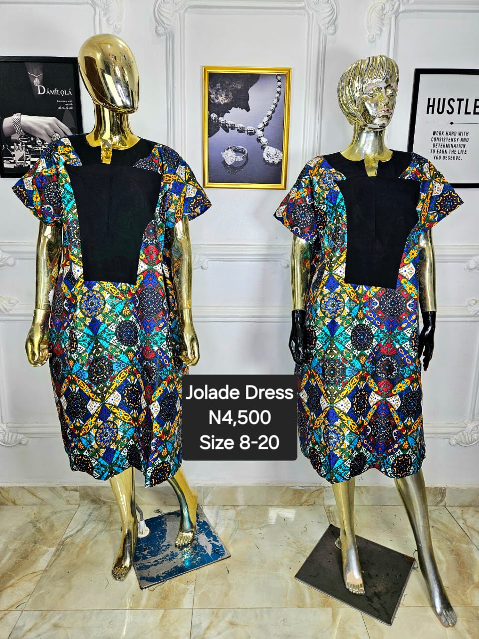 Jolade Ankara Dress EKY048