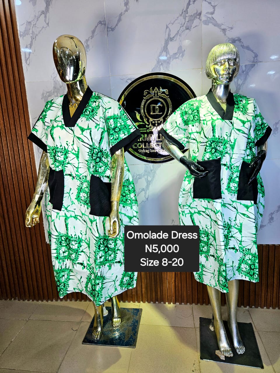 Omolade Ankara Dress KDE011(A-B)