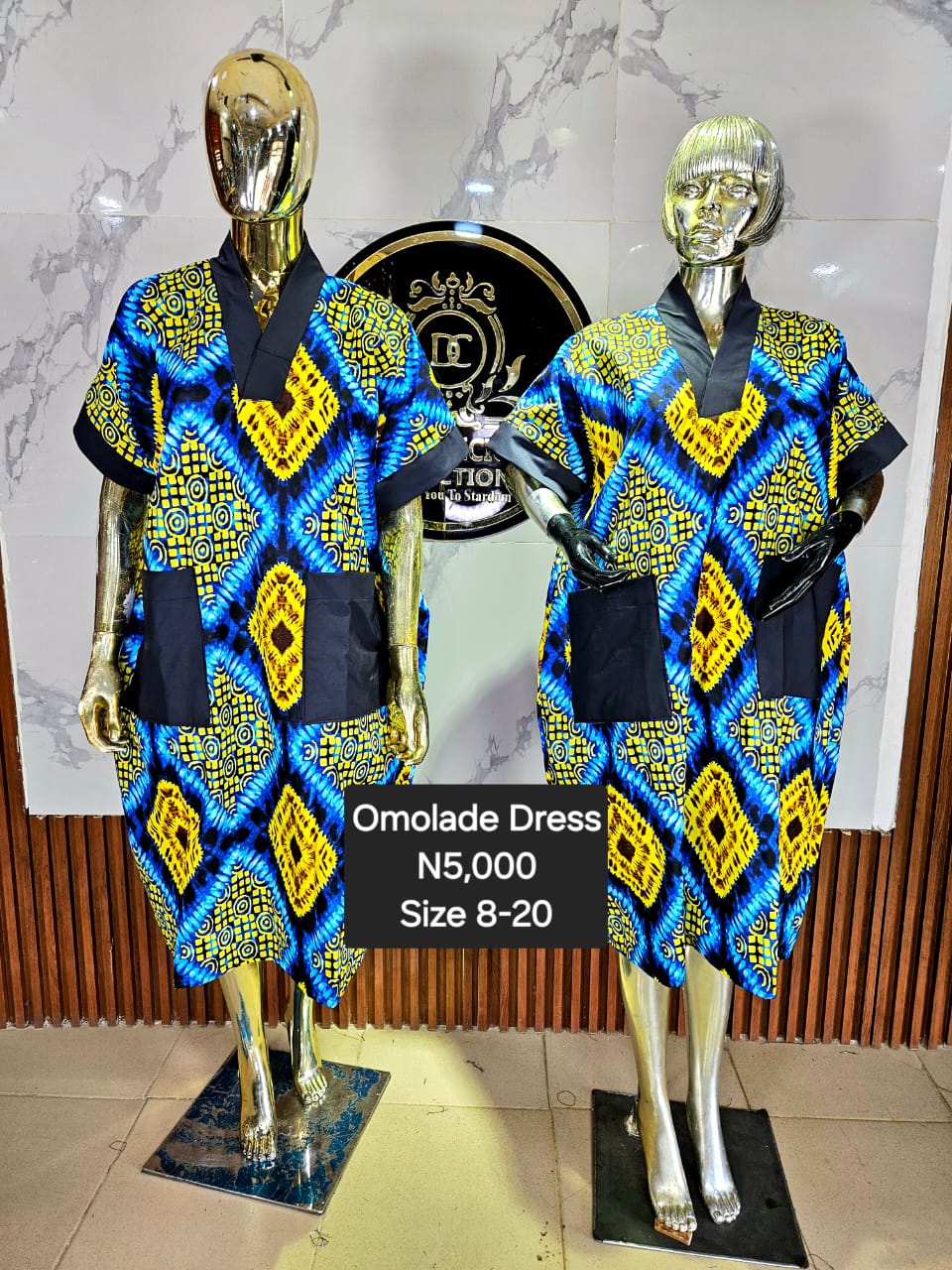 Omolade Ankara Dress KDE013(A-C)