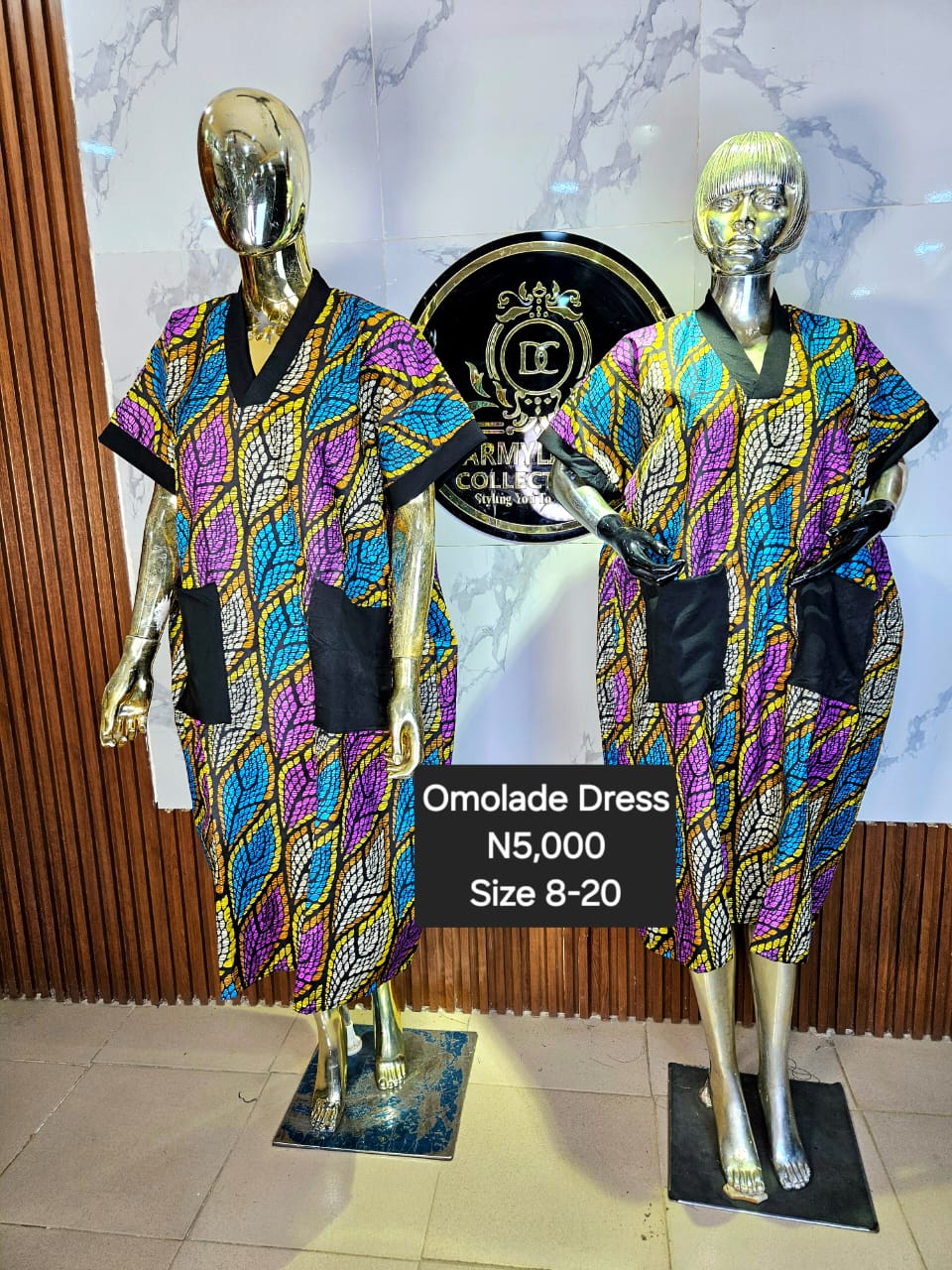 Omolade Ankara Dress KDE017