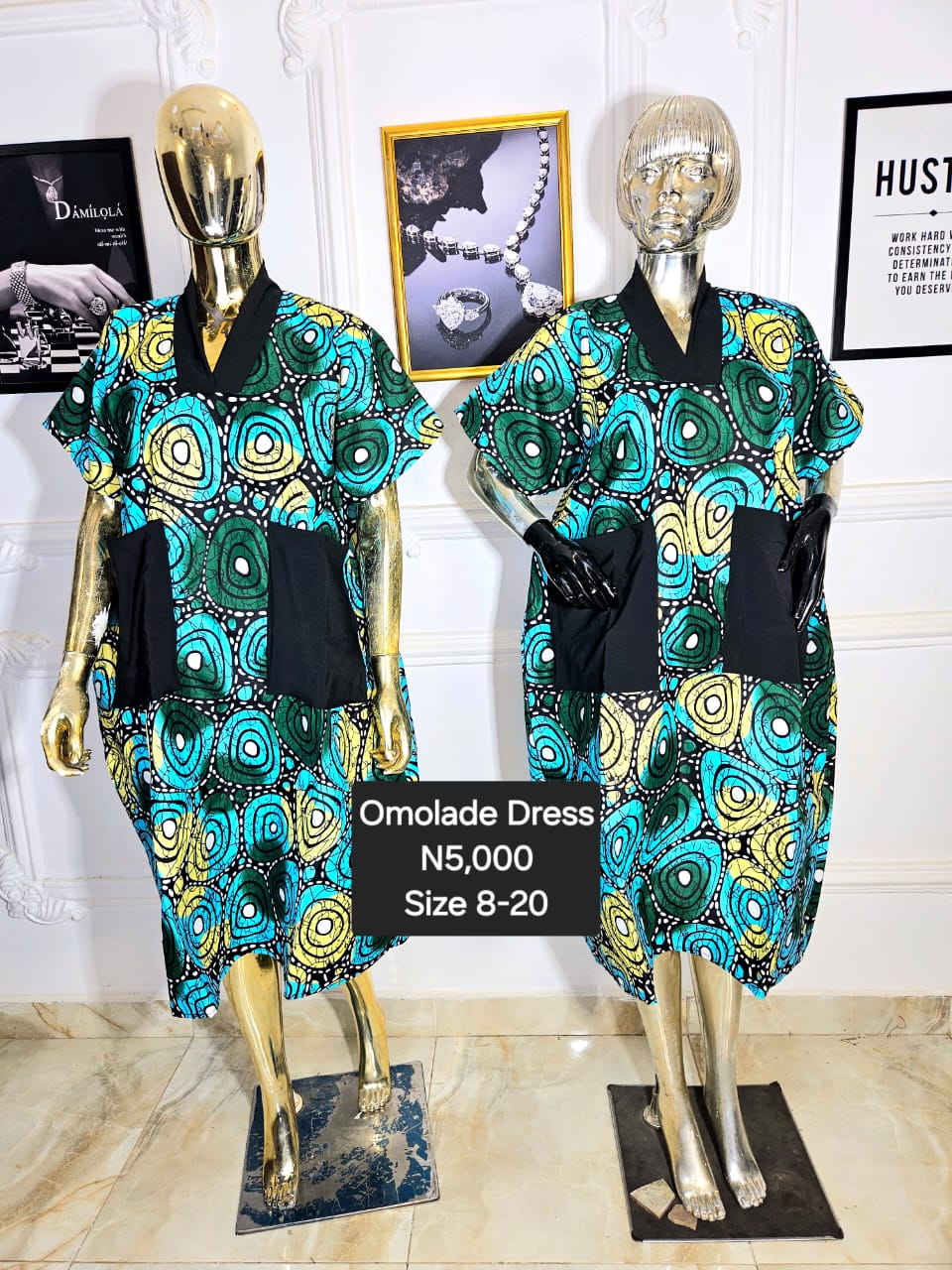 Omolade Ankara Dress LNK014