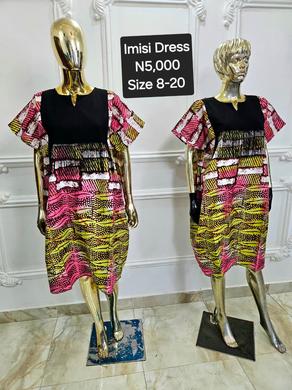 Imisi Ankara Dress RVE001(A-C)