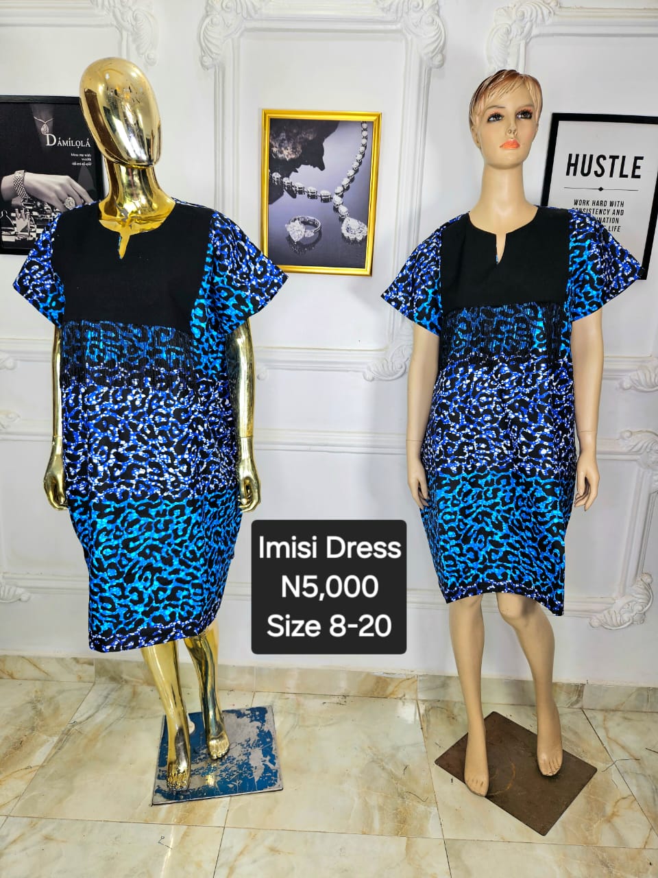 Imisi Ankara Dress RVE003