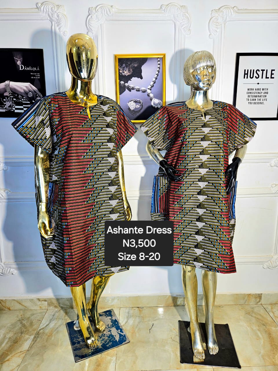 Ashante Ankara Dress GTC010(A-B)