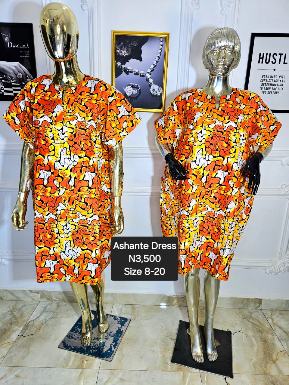 Ashante Ankara Dress GTC004(A-D)