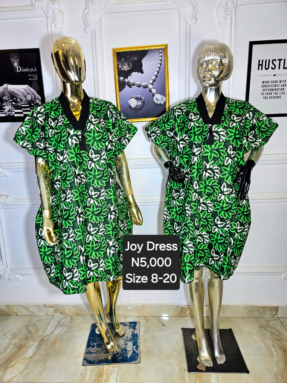 Joy Ankara Dress NRC008(A-D)