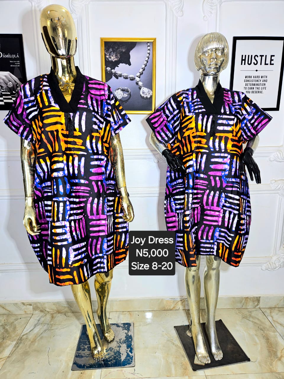 Joy Ankara Dress NRC004(A-B)