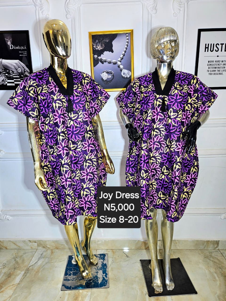 Joy Ankara Dress NRC002(A-C)