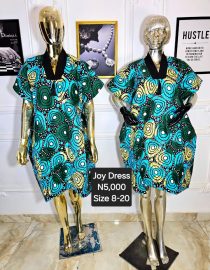 Joy Ankara Dress NRC001(A-C)