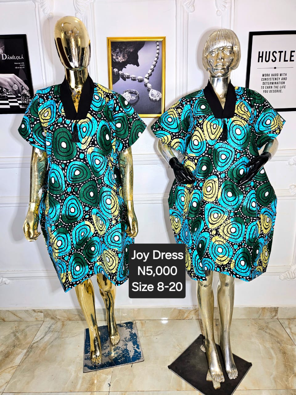 Joy Ankara Dress NRC001(A-C)
