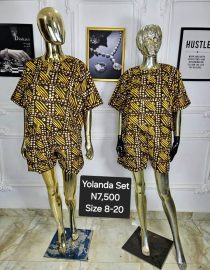 YOLANDA ANKARA SHORT & TOP SET LSF014(A-D)