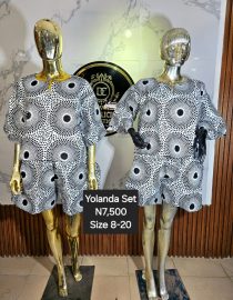 YOLANDA ANKARA SHORT & TOP SET LSF007(A-D)