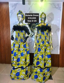 Bolanle Ankara Dress LRC002(A-C)