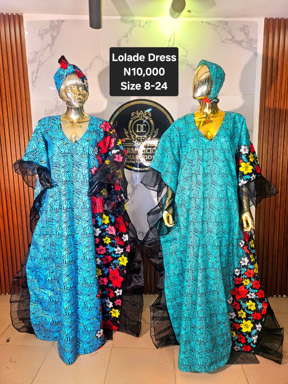 Lolade Ankara Dress DPR005(A-B)