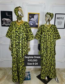 Segilola Ankara Dress LVM007(A-B)