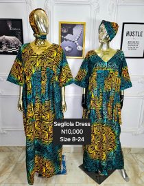 Segilola Ankara Dress LVM008(A-B)