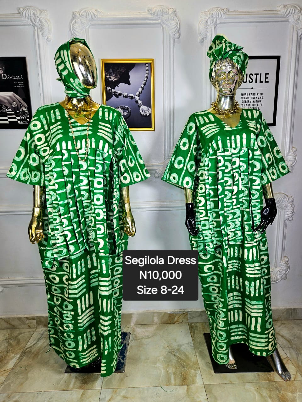 Segilola Ankara Dress LVM003(A-B)