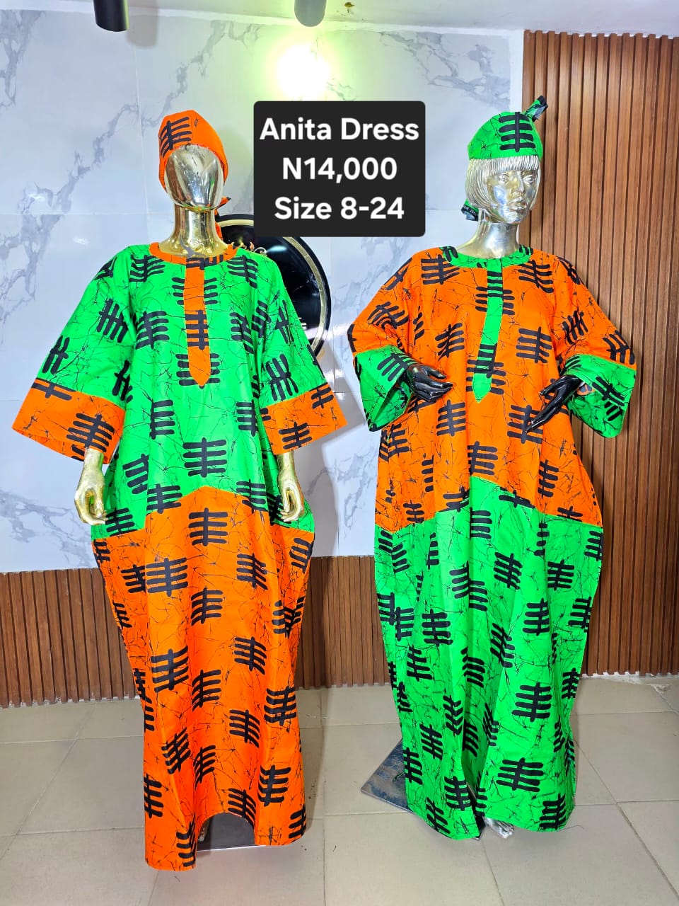 Anita Ankara Dress UTC001(A-B)