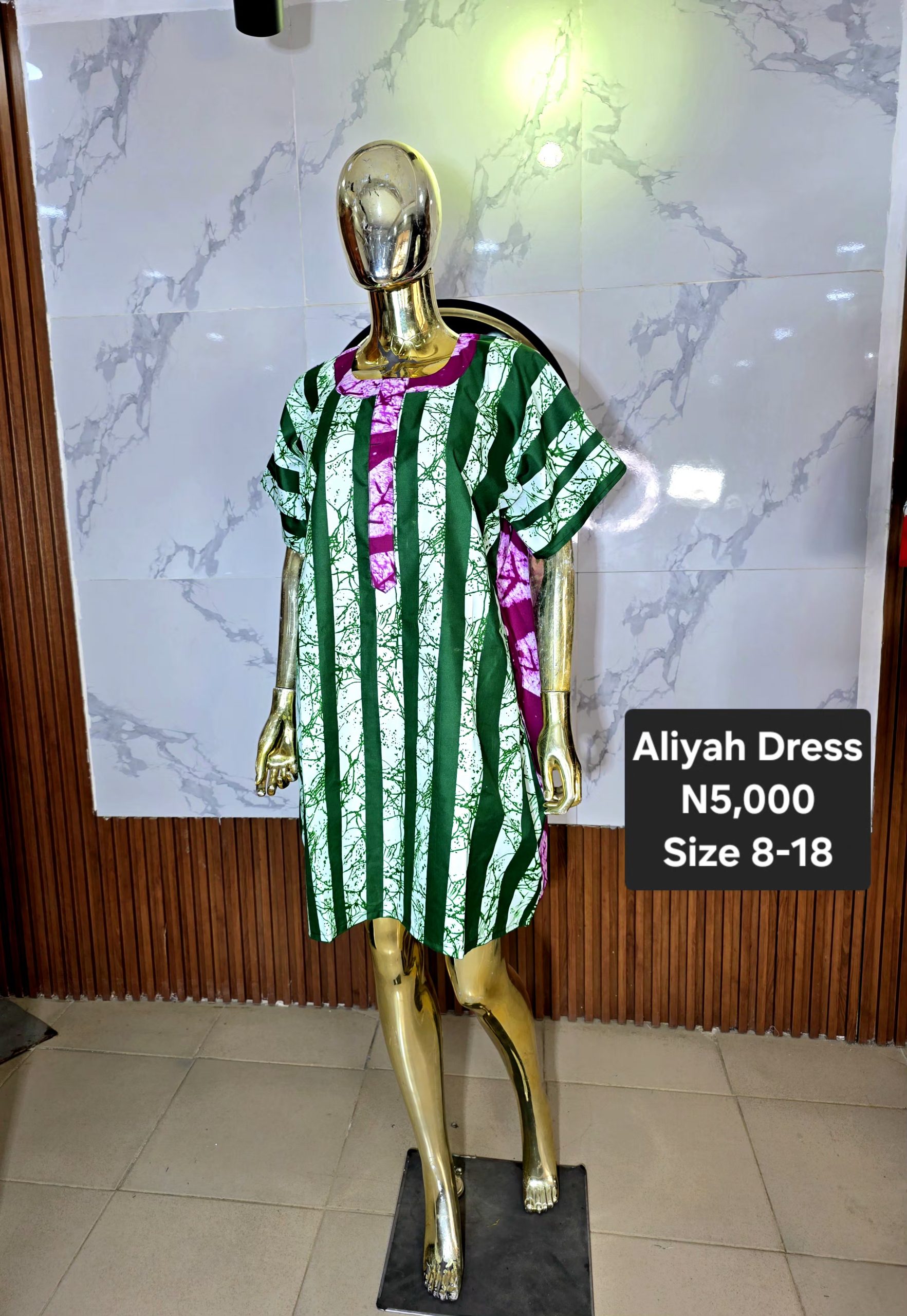 Aliyah Ankara Dress MER002