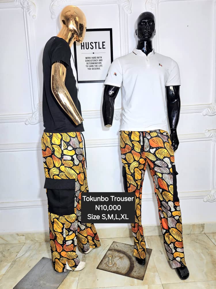 TOKUNBO MAN BAGGY TROUSER DMF024(A-C)