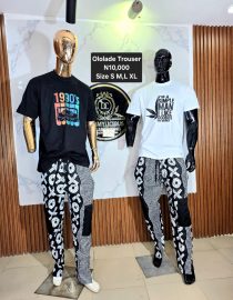 OLOLADE MAN BAGGY TROUSER DMF010(A-C)