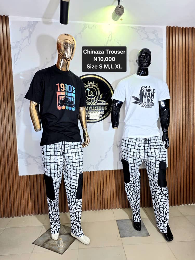CHINAZA MAN BAGGY TROUSER DMF017(A-B)