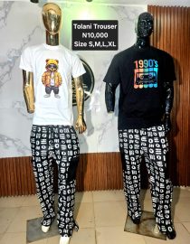 TOLANI MAN BAGGY TROUSER DMF007(A-D)